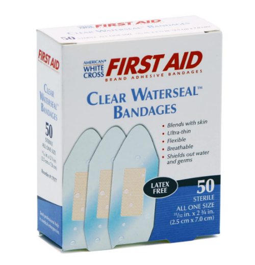 Clear Waterseal Bandages